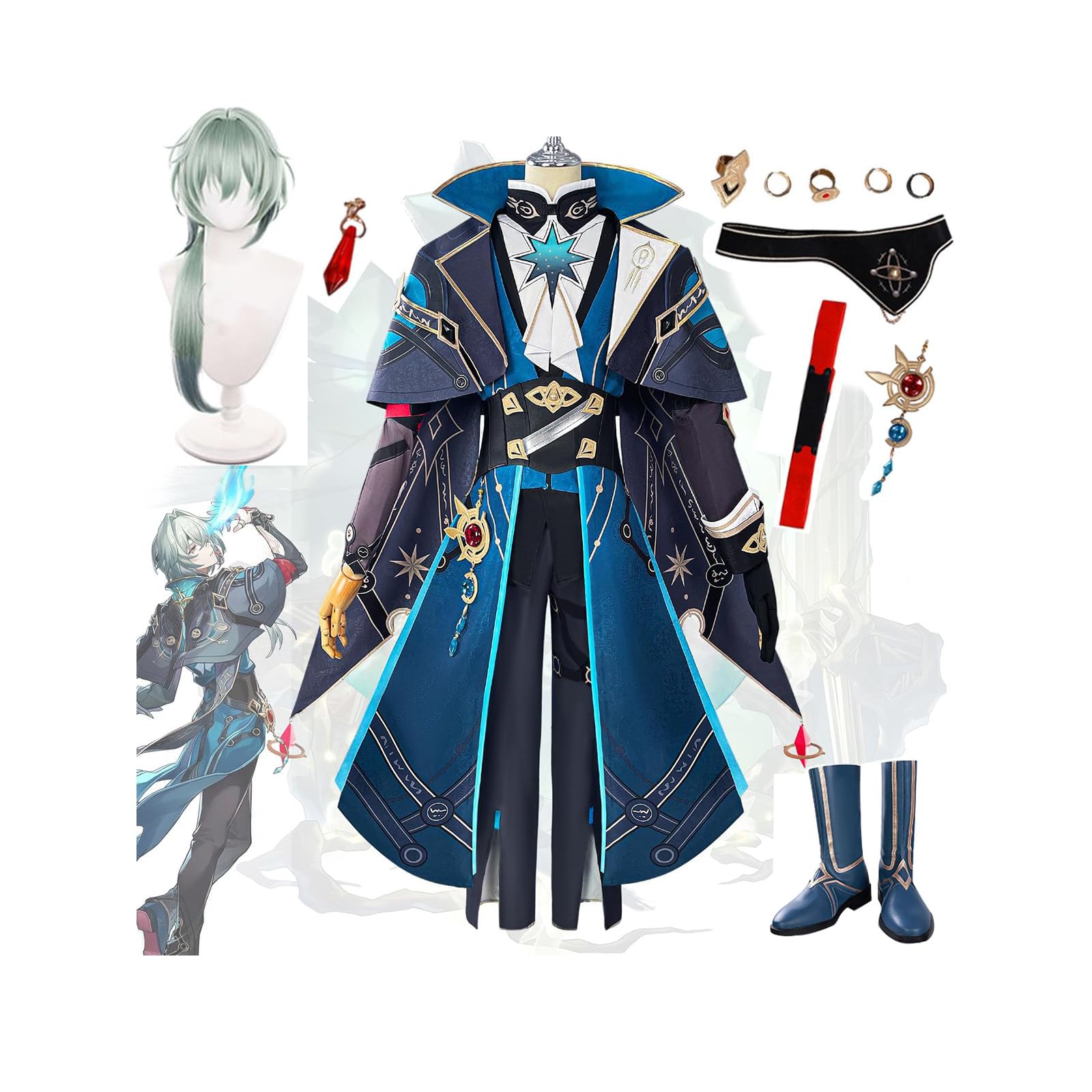 Amazon.co.jp: [SDCADQ] アナイクス コスプレ衣装 ウィッグ 道具 靴